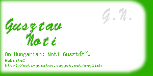 gusztav noti business card